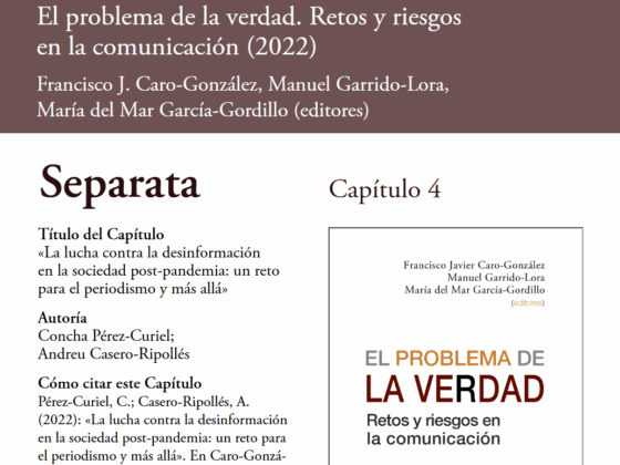 La lucha contra la desinformación en la sociedad post-pandemia: un reto para el periodismo y más allá.