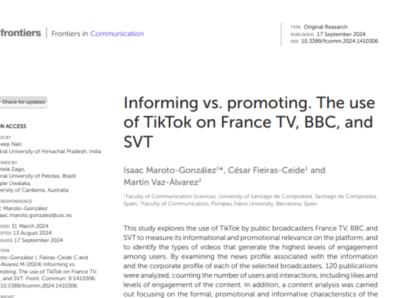 Informing vs. promoting. The use of TikTok on France TV, BBC, and SVT