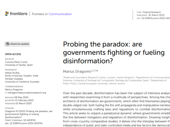 Probing the paradox: are governments fighting or fueling disinformation?